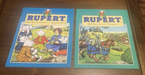 Two vintage rupert bear - bear, p/b