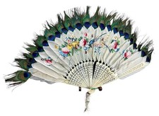 Antique Chinese Fan Painted