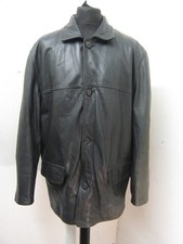 VINTAGE REDSKINS LEATHER DONKEY JACKET JACKET SIZE XXL, + LINER