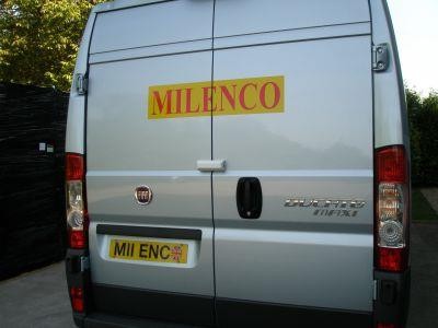 Milenco van door lock white - milenco,
