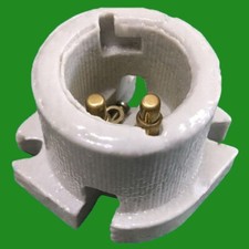 10x Bayonet B22 Glazed Ceramic