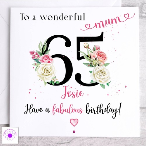 Personalised 65th birthday - 65th,