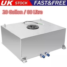 20 Gallon / 80 Litre Aluminum Fuel Cell Tank w/Sending Unit UK STOCK