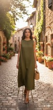 Zara Green Midi Dress Size XL