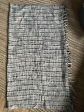 Dunelm 100% Acrylic Approx 130cm x 180cm Fringe Multicoloured Blanket Throw