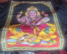 Cloth indian god wall hanging - god,