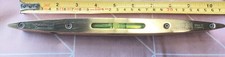 Vintage Rabone Chesterman 1626 Spirit Level Wood Stock And Brass Two Bubbles