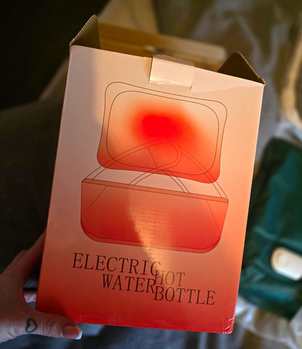 Electric hot water bottle - bottle, &