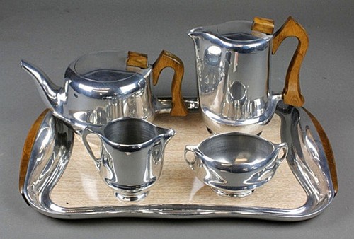 Picquot ware piece tea set - ware, 5