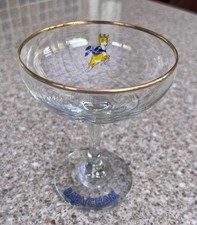RETRO BABYCHAM GLASS YELLOW