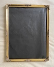 Vintage Quite Large Wooden Photo Wall Art Frame - Old Gold- No Glass- See descr.