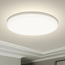 Yafido LED round Bathroom Ceiling Light Fitting, 48W 4320LM, Cool White 6500K,
