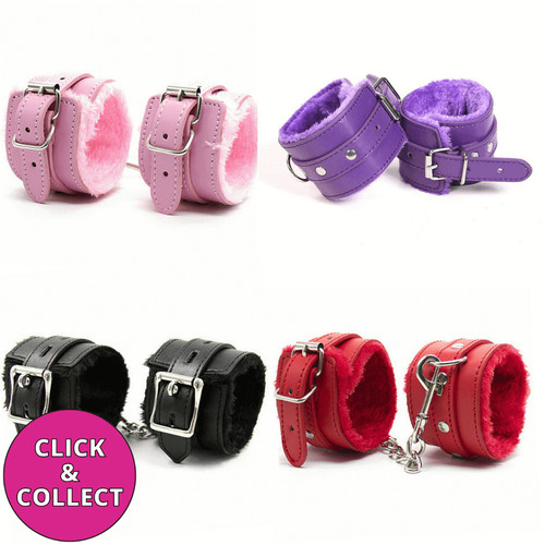 Sex ankle cuffs bondage - , faux