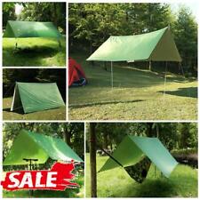 3x3 m Camping Hammock Tent Tarp Rain Fly Cover Waterproof Shelter Lightweight UK