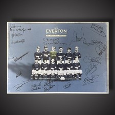 Everton Hand Signed 10+ Signatures Football Team Photo With COA £149 A2