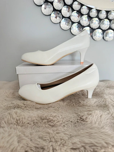 Womens white leather - leather, bridal