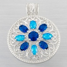 Hollow Simulated Sapphire Blue