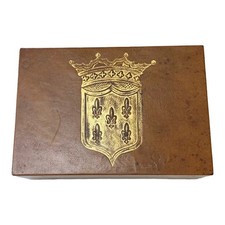 Vintage Leather Sarreid Box