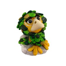 Sugarlump Studio Sage The Owl Herb Ornament Handmade Vintage 1999 RARE 2.5"