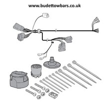 Vauxhall Vivaro Towbar Wiring 2006 to Jun 2014 + Prep 13 Pin DEDICATED Electrics