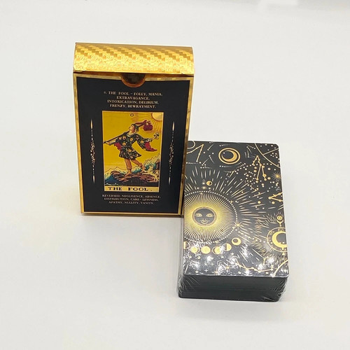 Gold foil traditional tarot - foil,