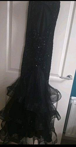 Black sequin spaghetti - black,
