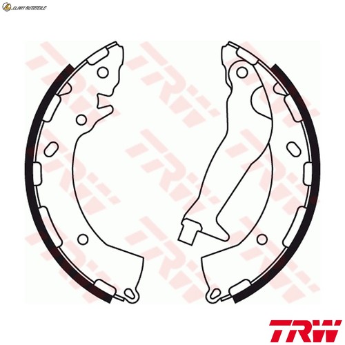 Brake shoe set gs8785 - set,