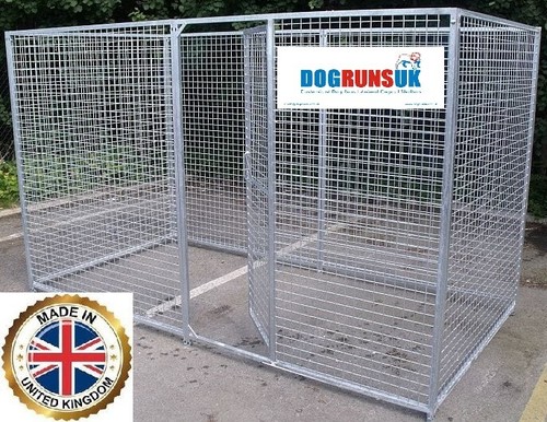 Galvanised mesh dog - run, pen