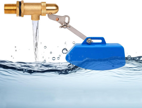 Brass float valve with - float,
