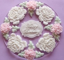 PEONY BOUQUET CAKE TOPPER SET