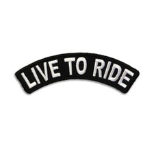 Embroidered Live To Ride White
