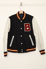 Comme Ca Boys Varsity wool & Leather Letterman jacket