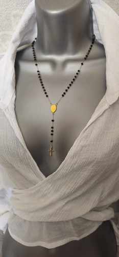 18k gold plated - gold, rosary