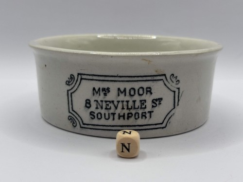 Old mrs moors advertising meat - old,
