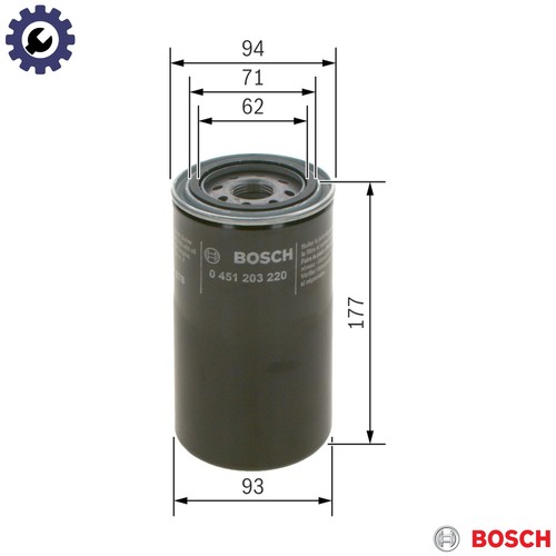 Oil filter 451 203 220 - 0,