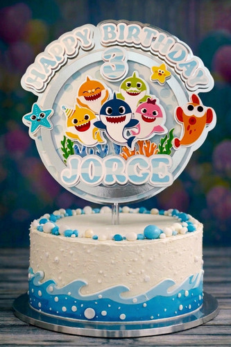 Baby shark cake - shark,