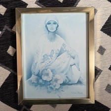 Vintage Brass Framed Sara Moon