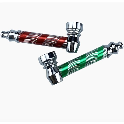 Metal smoking pipe with - smoking,