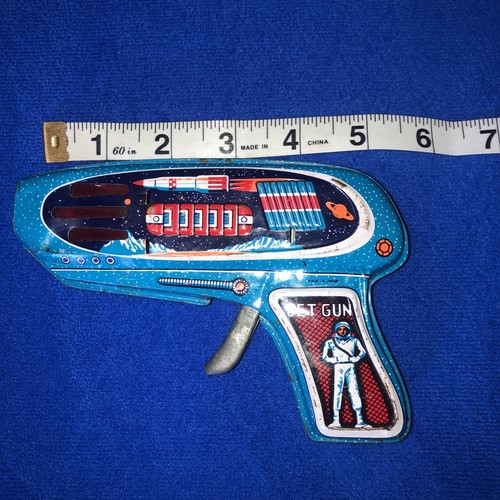 Vintage jet gun tin - gun, toy