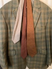 Tweed casual Jacket, waistcoat and ties. 