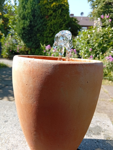 Beautiful terracotta fountain