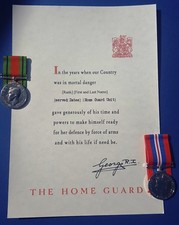 Home Guard Certificate of