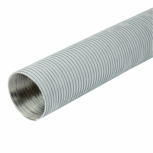 Aluminium flexible hose 100mm - aluminium,