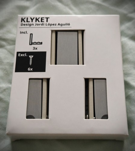 Ikea klyket silver metal - klyket,