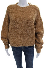 Shoreditch Ski Club Unisex Brown Pullover Sweater Wool Blend Size XS