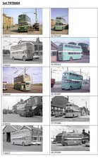 10 bus photographs (6" x 4"): Teesside Sunbeam Trolleybuses