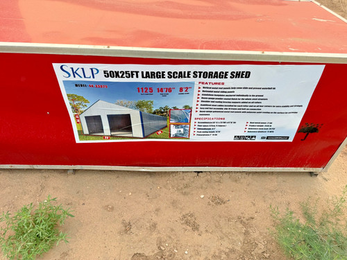 Metal shop building kit 25x50