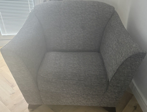 Grey woven fabric piece - fabric,
