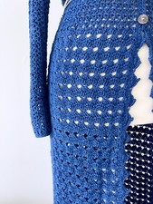 COBALT BLUE Vintage 70s Boho