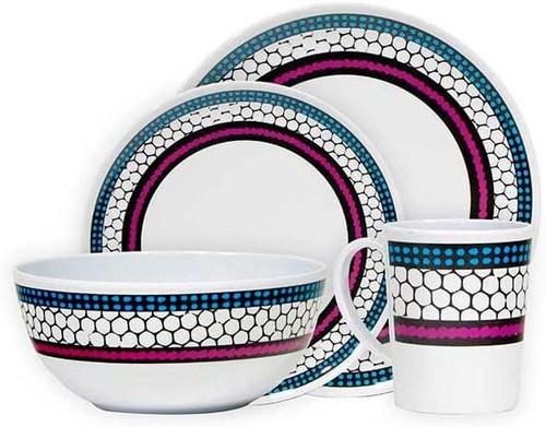 Melamine honeycomb 16pc 100 - melamine,